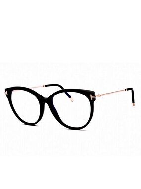 NEW TOM FORD TF5770-B 001 Black Women’s Eyeglasses  54-17-140mm B47mm Blue Light